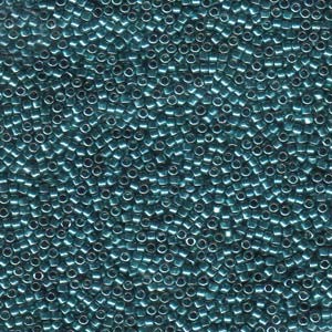 Miyuki Delica Perlen 1,6mm DB0432 dyed galvanized Peacock Blue 5gr