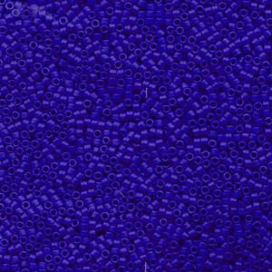 Miyuki Delica Perlen 1,6mm DB0756 opaque matt Cobalt Blue 5gr