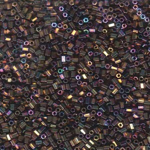 Miyuki Hexagon Perlen 11C-0188 2mm rainbow metallic Purple Gold ca10gr