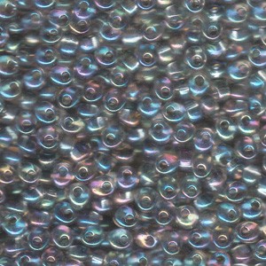 Miyuki Magatama Perlen 4mm 2156 transparent irisierend Grey ca 24gr