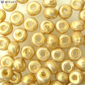 Miyuki Rocailles Baroque Perlen 4mm 3953 Gold ca 6,8gr