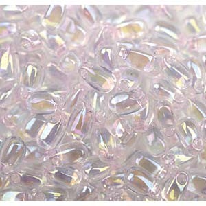 Miyuki Tropfen Perlen 3x5,5mm 0265 transparent rainbow Pale Pink ca 25gr