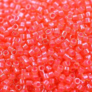 Miyuki Delica Perlen Neon 1,6mm DB2051 luminous Poppy Red ca 5gr
