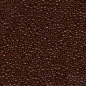 Miyuki Rocailles Perlen 2mm 0419 opaque Chocolate Brown ca 12gr