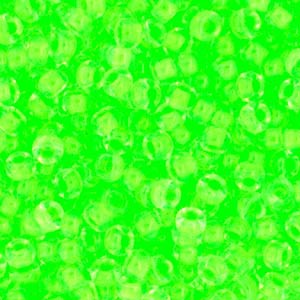 Miyuki Rocailles Perlen 2mm 1120 inside colorlined Neon Mint Green ca 12gr