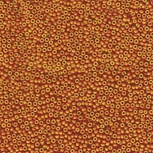 Miyuki Rocailles Perlen 1,5mm 1479 dyed opaque Pumpkin ca 11gr