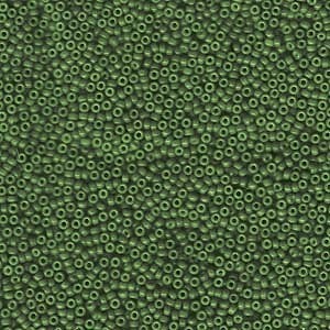 Miyuki Rocailles Perlen 1,5mm 1488 dyed opaque Forest ca 11gr