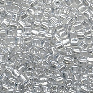 Miyuki Dreieck Perlen, Triangle Beads 3mm 1105 colorlined Silver ca13gr