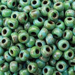 Miyuki Rocailles Picasso Perlen 4mm 4514 matt Seafoam Green ca 20gr