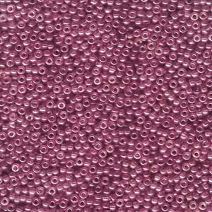 Miyuki Rocailles Perlen 2mm 0313SF semi matt gold luster Cranberry ca 12gr
