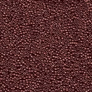 Miyuki Rocailles Perlen 1,5mm 2040 matt metallic dark Maroon ca 11gr