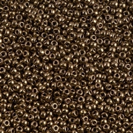 Miyuki Rocailles Perlen 2mm 0457B  meetallic dark Bronze 12gr