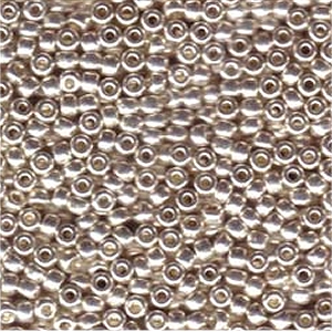 Miyuki Rocailles Perlen 4mm 181 galvanized Silver 20gr
