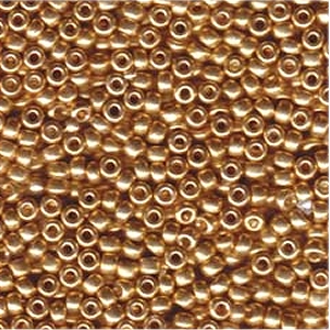 Miyuki Rocailles Perlen 4mm 182 galvanized Gold 20gr