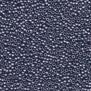 Miyuki Rocailles Perlen 2mm 2011 matt Blue Grey ca 12gr