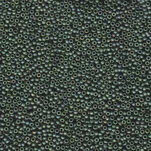 Miyuki Rocailles Perlen 1,5mm 2031 luster matt metalic Sage ca 11gr