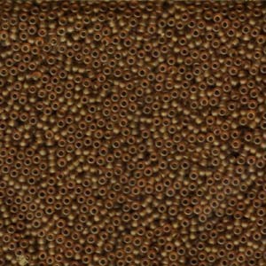Miyuki Rocailles Perlen 2,2mm 0134F oder 9660-904 transparent matt light Brown ca 10gr