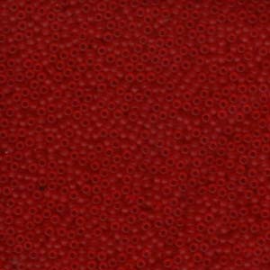Miyuki Rocailles Perlen 2,2mm 0141F oder 9660-314 transparent matt Red ca 10gr