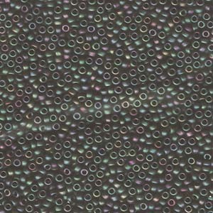 Miyuki Rocailles Perlen 2,2mm 2061 oder 9660-554 matt metallic rainbow Green-Purple ca 10gr