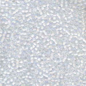 Miyuki Rocailles Perlen 2,2mm 0284 oder 9660-024 whitelined rainbow Crystal ca 10gr