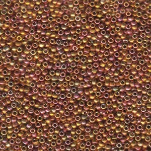 Miyuki Rocailles Perlen 1,5mm 0199 rainbow 24 Karat Gold (wie DB501) ca 11gr