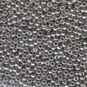 Miyuki Rocailles Perlen 3mm 0190F matt Nickel plated ca 13gr