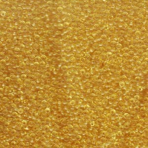 Miyuki Rocailles Perlen 2mm 0132F matt transparent Light Gold 12gr