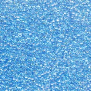 Miyuki Rocailles Perlen 2mm 0148 transparent Blue Topaz 12gr