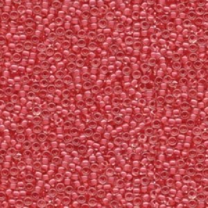 Miyuki Rocailles Perlen 2mm 0204 insinde colorlined Salmon Pink 12gr