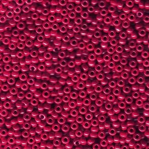 Miyuki Rocailles Perlen 2mm 0426 opaque luster Berry Red 12gr