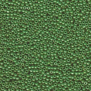 Miyuki Rocailles Perlen 2mm 0431 opaque luster Medium Green 12gr