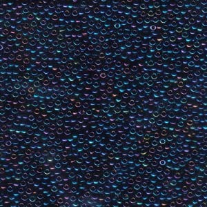 Miyuki Rocailles Perlen 1,5mm 0452 metallic rainbow Midnight Blue ca 11gr