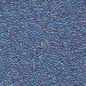 Miyuki Rocailles Perlen 1,5mm 0274 inside colorlined Light Violet AB ca 11gr