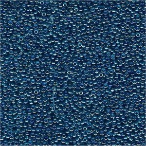 Miyuki Rocailles Perlen 1,5mm 0291 transparent rainbow Turquoise-Violet ca 11gr