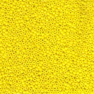 Miyuki Rocailles Perlen 1,5mm 0404 opaque Yellow ca 11gr