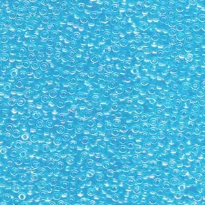 Miyuki Rocailles Perlen 3mm 0260 transparent rainbow Blue Topaz ca 13gr
