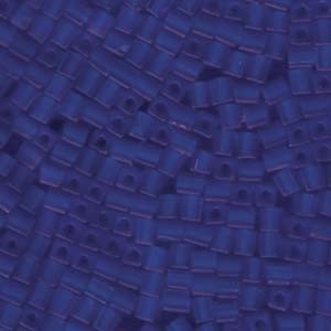 Miyuki Würfel Perlen, Cube, Square Beads 4mm 0150F transparent matt Sapphire 20gr