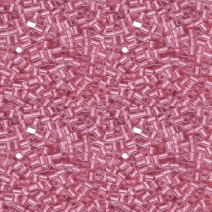 Miyuki Würfel Perlen, Cube, Square Beads 1,8mm 0207 insinde colorlined Light Pink 12gr