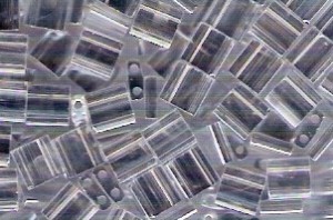 Miyuki Tila Perlen 5mm Crystal Luster TL0160 7,2gr