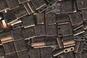 Miyuki Tila Perlen 5mm Dark Bronze TL0457 7,2gr