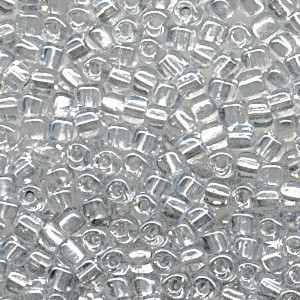 Miyuki Dreieck Perlen, Triangle Beads 2,5mm 1105 colorlined Silver 13gr