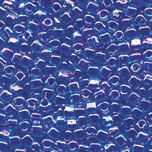 Miyuki Dreieck Perlen, Triangle Beads 2,5mm 1829 colorlined Light Blue Violet 13gr