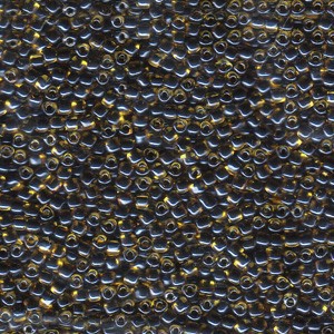 Miyuki Dreieck Perlen, Triangle Beads 2,5mm 1840 colorlined Gold Black 13gr